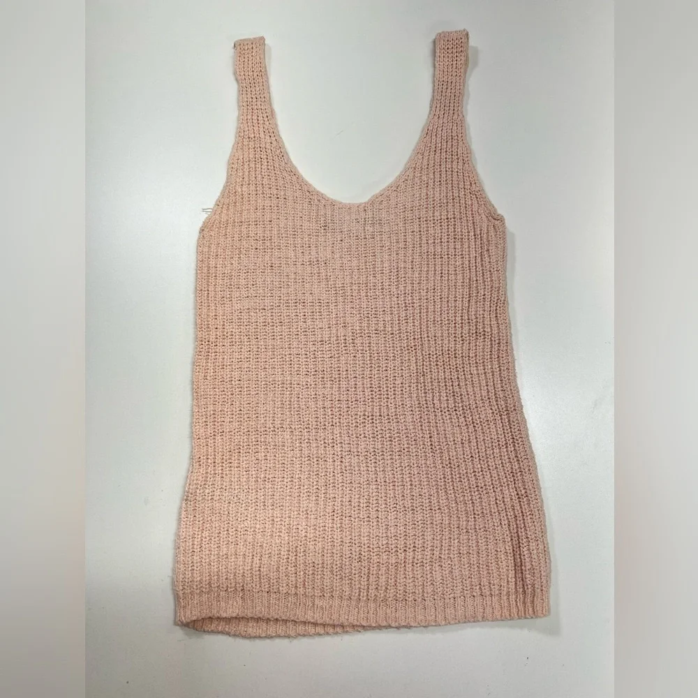 Madewell Monterey Sweater Tank in Pink Size XS Light Pink Blush - Picture 4 of 10